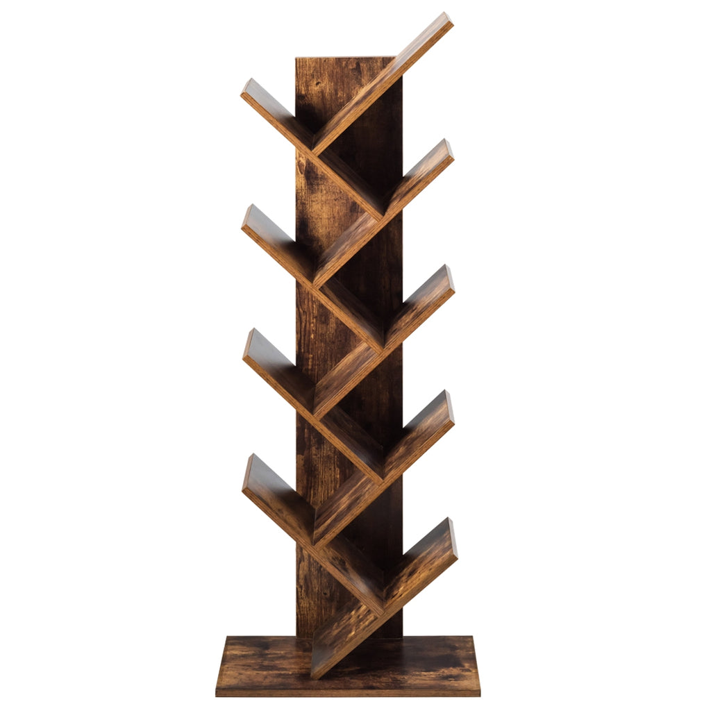 8-Tier Free Standing Tree Bookshelf