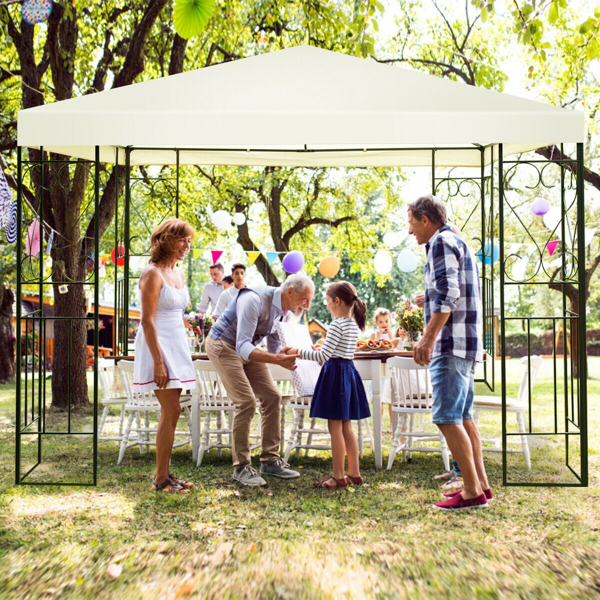 10 x Feet Patio Gazebo Canopy Tent Garden Shelter