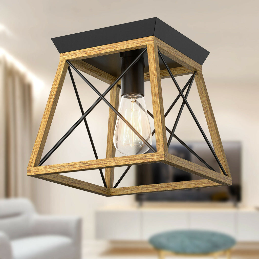 Farmhouse Vintage Ceiling Light with E26 Socket for Kitchen Dining Hallway