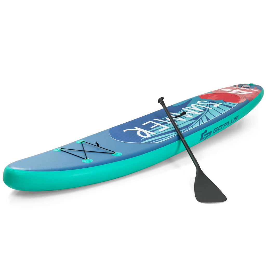 Lightweight 10ft Inflatable Stand Up Paddle Board with Backpack Leash & Aluminum Paddle - M