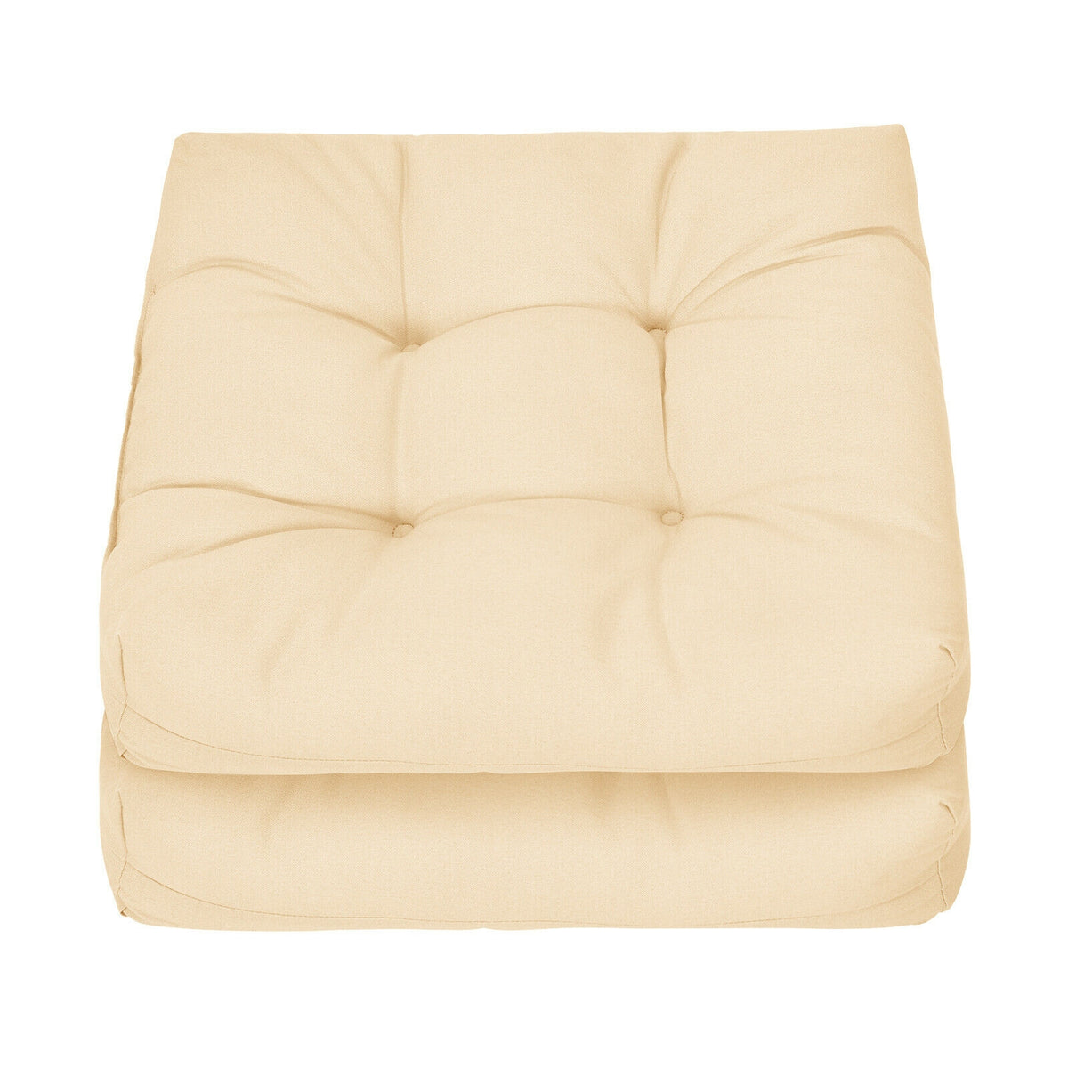 21" Patio Chair Seat Cushion Set of 2 - Beige