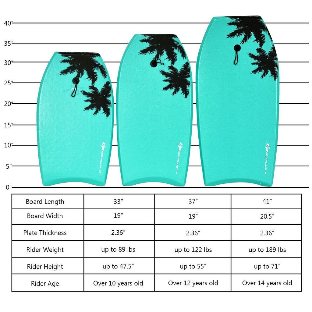 Lightweight Bodyboard for Surfing - Small Size, Buoyant & Durable