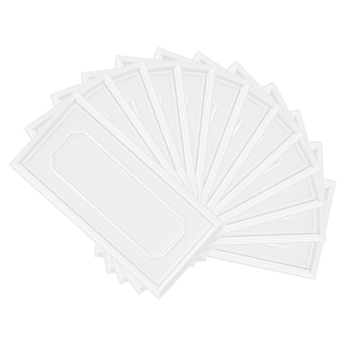 Decorative PVC Ceiling Tiles Set of 1 - 3D Design, Paintable, Easy Install