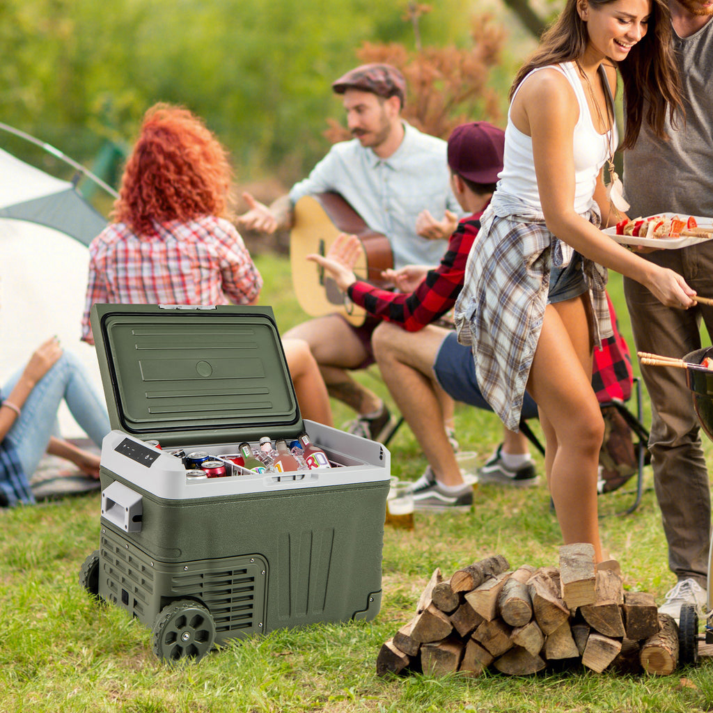 12 Volt Car Refrigerator Portable Fridge with Adjustable Range