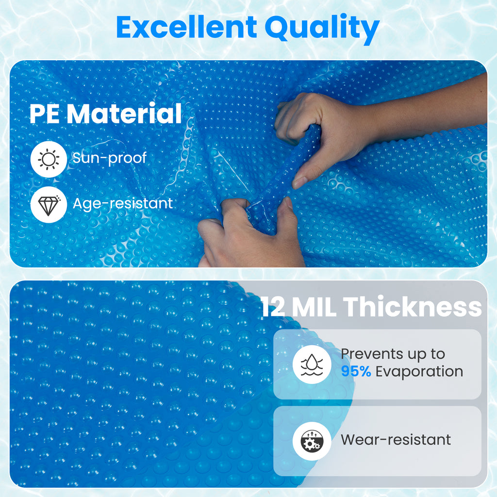 12ft x 30in Round Above Ground Swimming Pool with 12 ft Cover