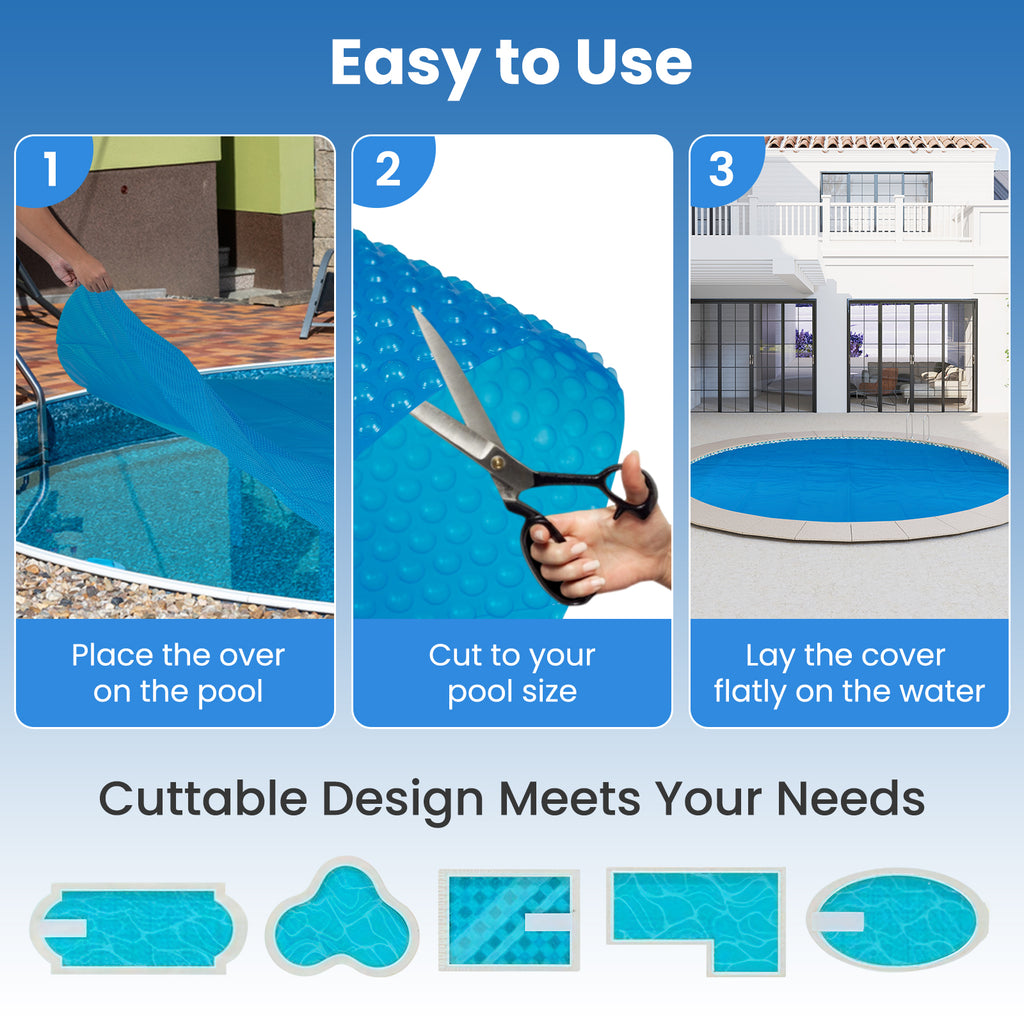 12ft x 30in Round Above Ground Swimming Pool with 12 ft Cover