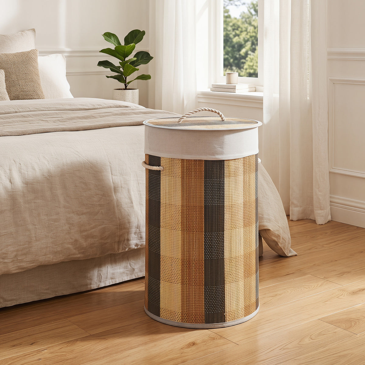13.2 Gal Laundry Hamper with Removable and Machine-Washable Liner