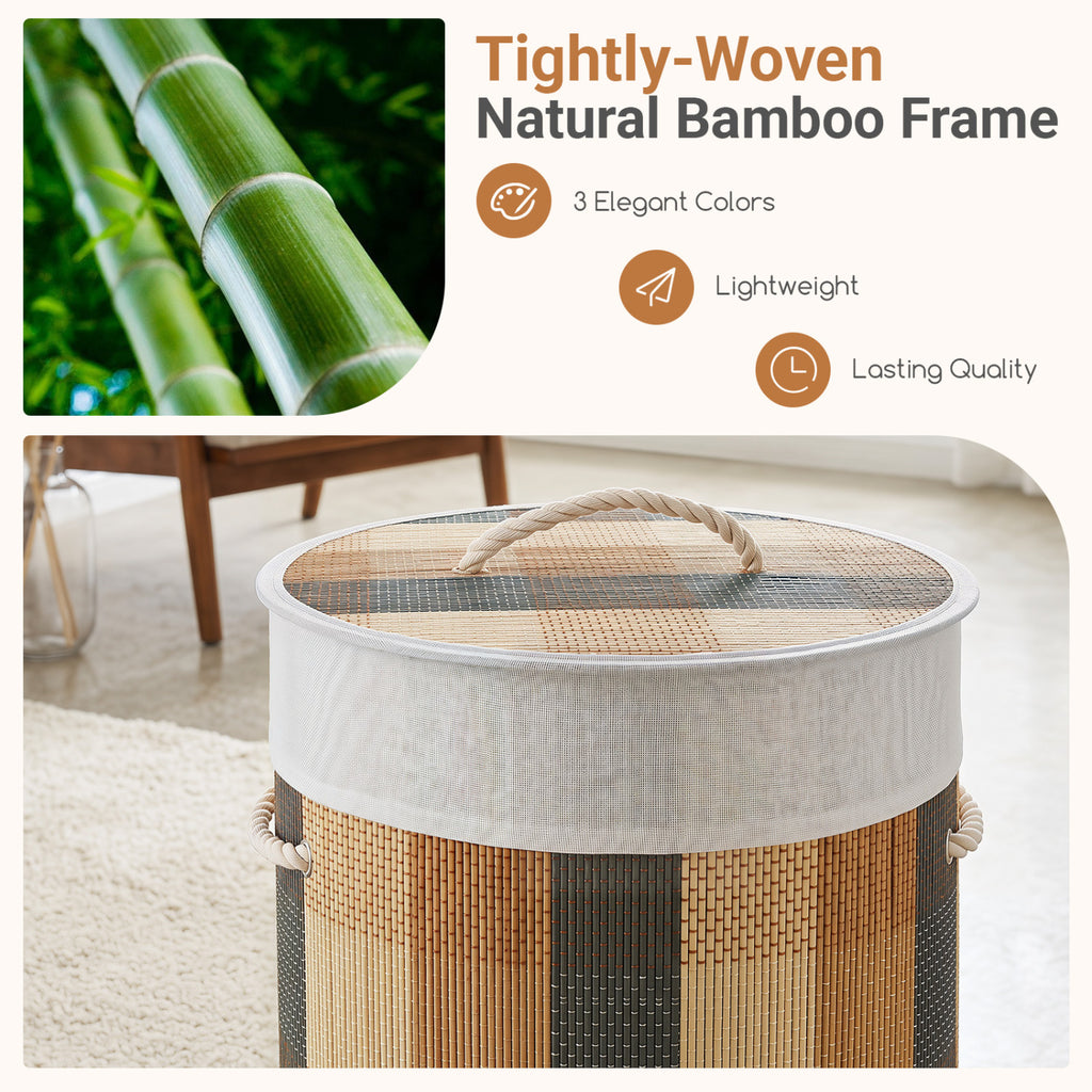 13.2 Gal Laundry Hamper with Removable and Machine-Washable Liner