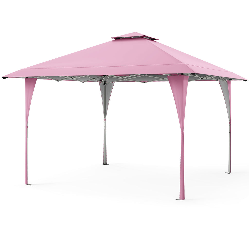 13 X FT Pop up Gazebo with Portable Carrying Bag 8 Stakes and 4 Wind