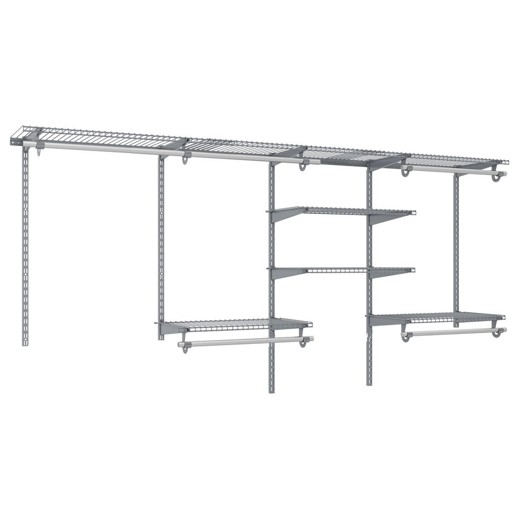 4-8 Feet Closet Organizers and Storage System with Hanging Rod for