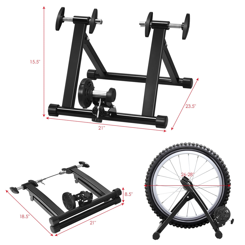 Portable Folding Bicycle Trainer Stand for 26-28 Inch Bikes