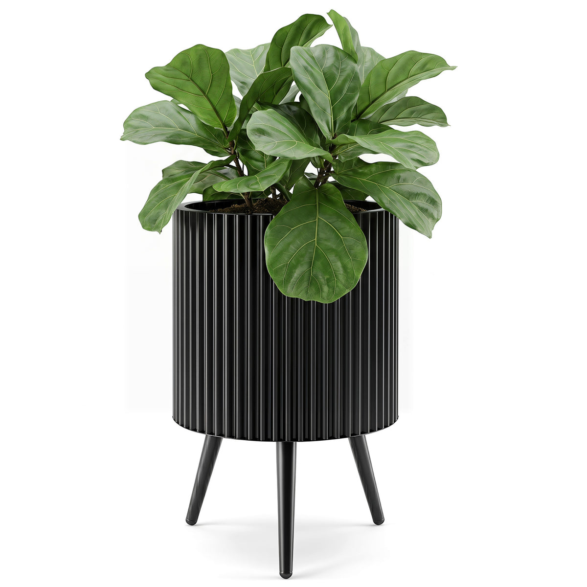 14/16.5/20 Inch Plant Pot with Stand and Tapered Legs