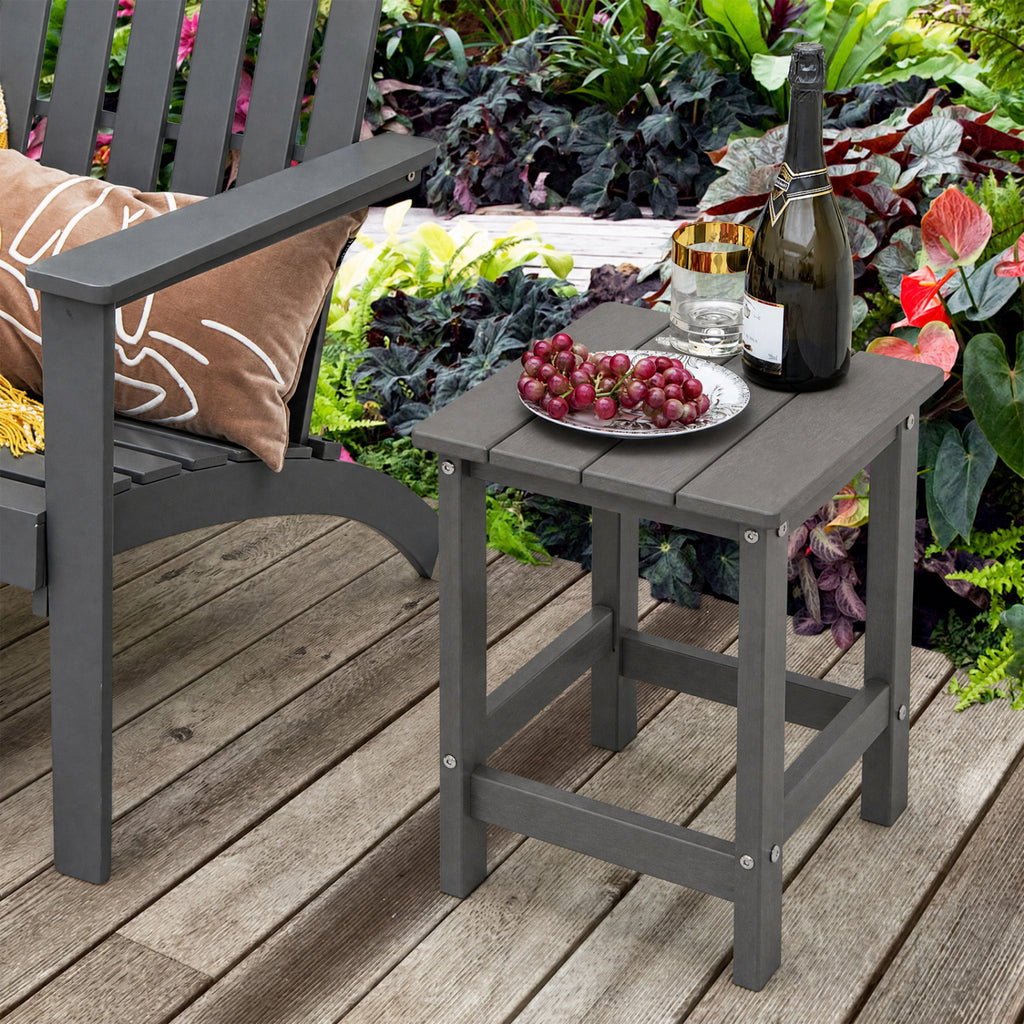 14 Inch Square Weather-Resistant Adirondack Side Table