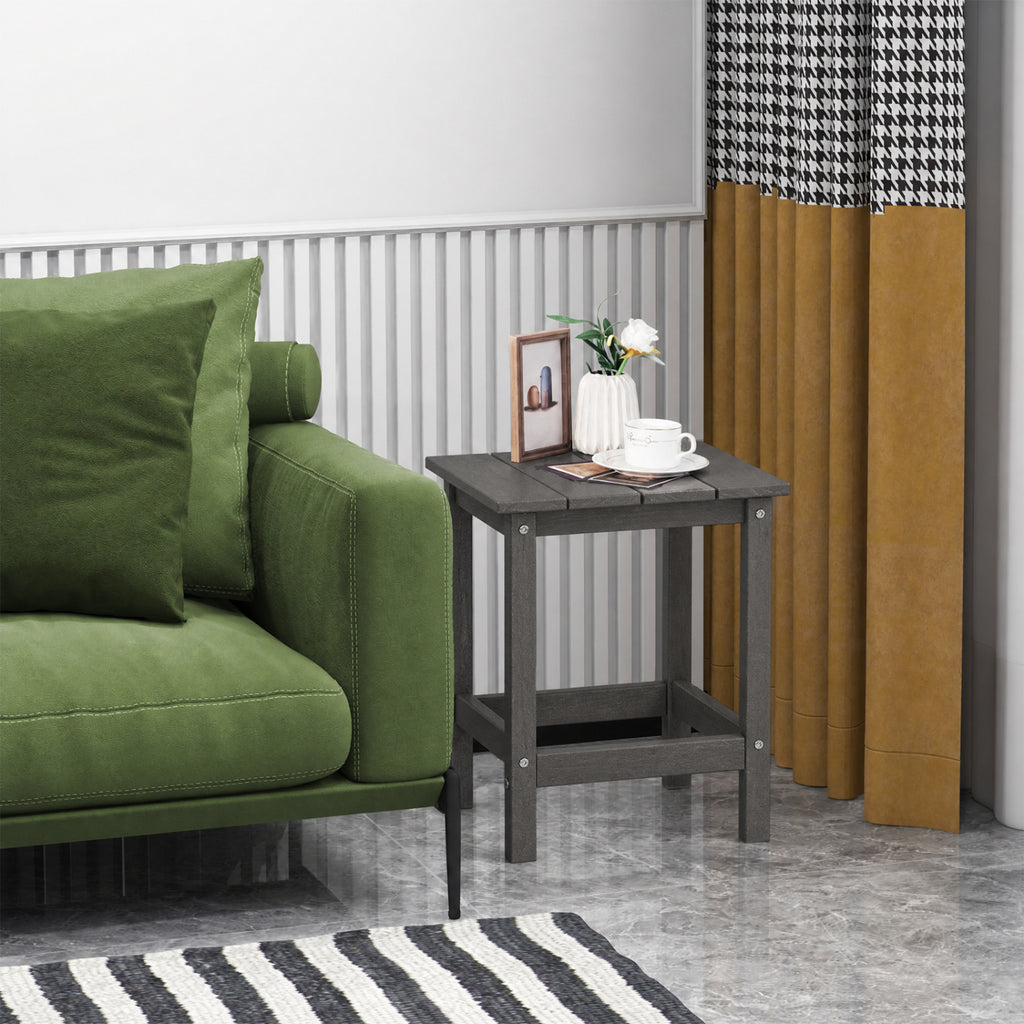 14 Inch Square Weather-Resistant Adirondack Side Table