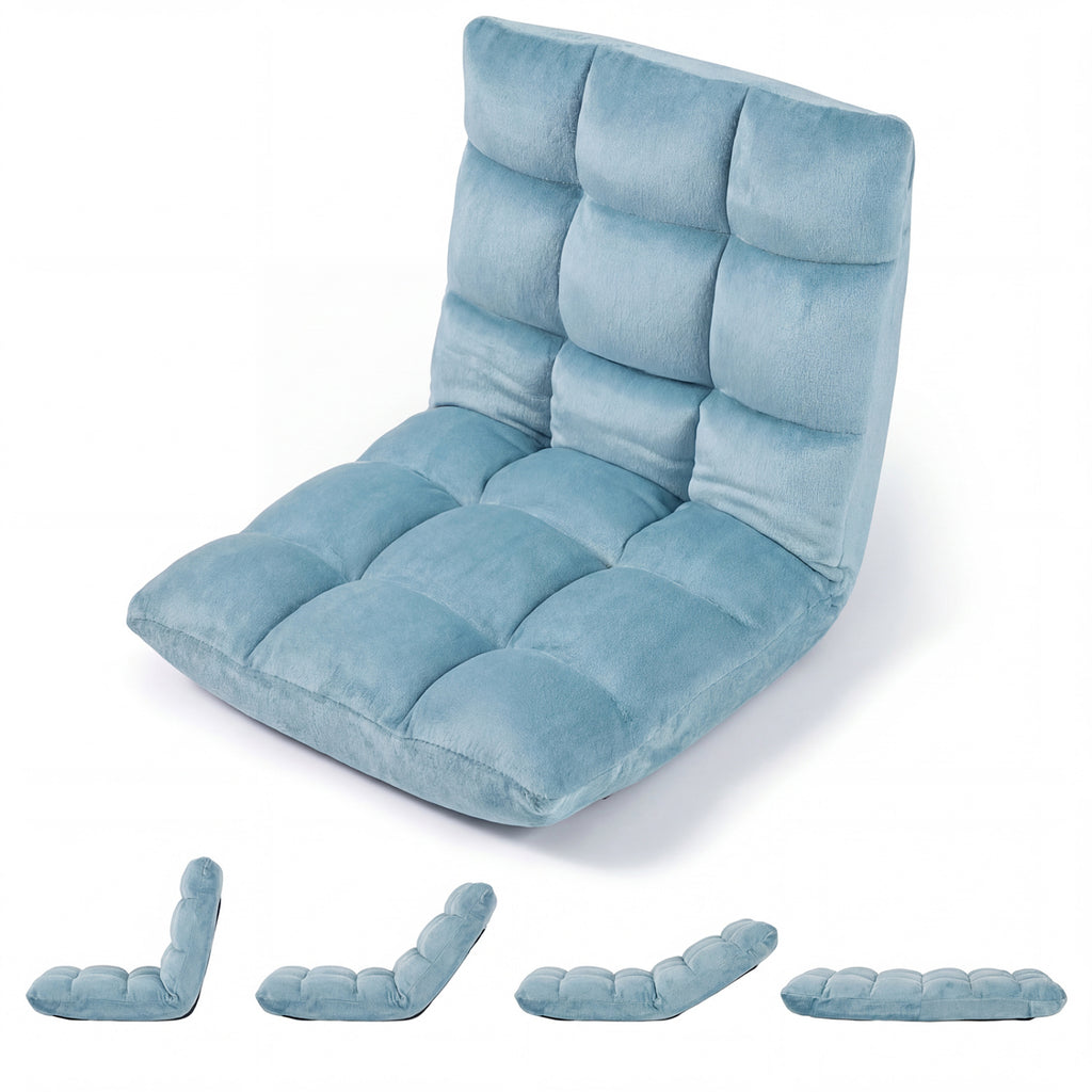 14-Position Adjustable Floor Chair - Green