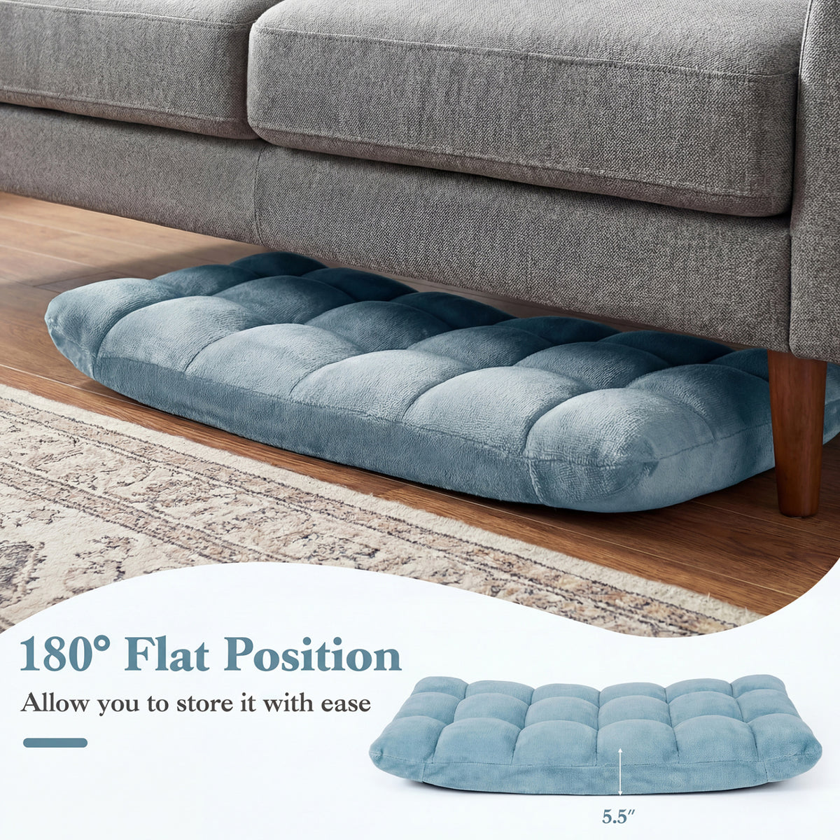 14-Position Adjustable Floor Chair - Green