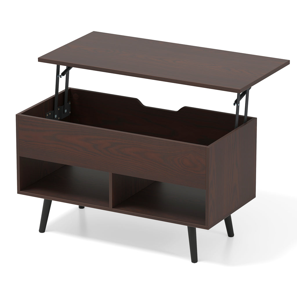 31.5 Inch Lift-Top Coffee Table with Storage - Black