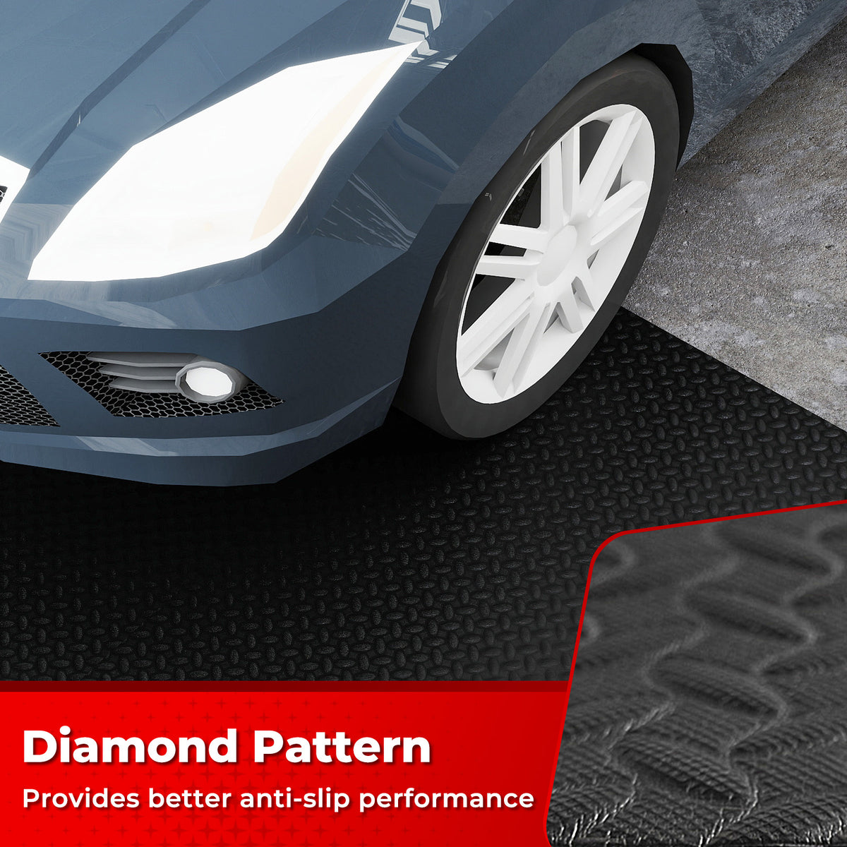 15.5 x 7.7 FT Garage Tool Mats 7 mm Thickened PE Mechanic Pads Pack