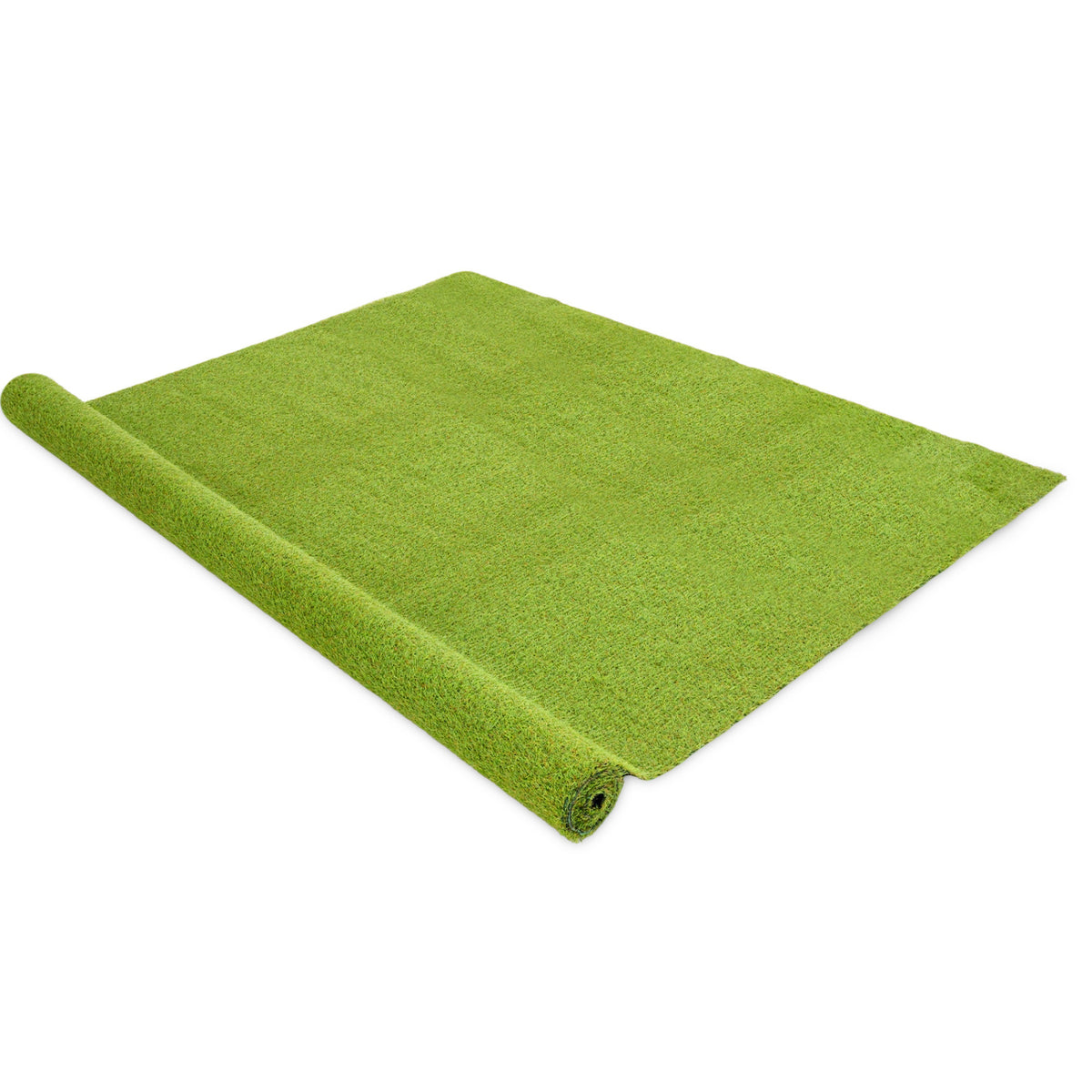 Artificial Turf Rug with 0.75 Inch Low Pile Height for Lawn & Pet Areas - Green