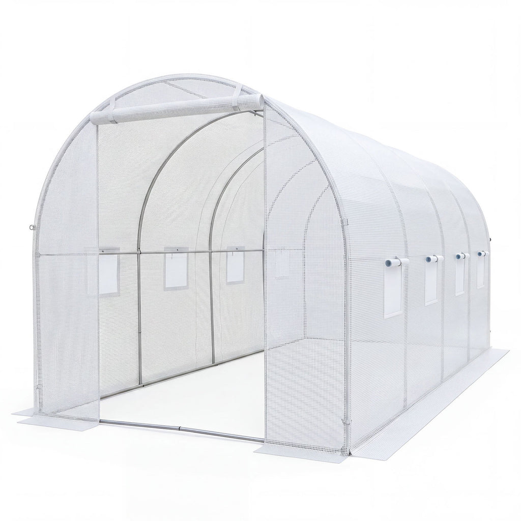 15 x 7 ft Walk-in Tunnel Greenhouse for Outdoors