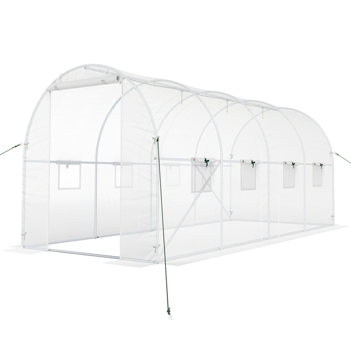 15 x 7 ft Walk-in Tunnel Greenhouse with Watering System