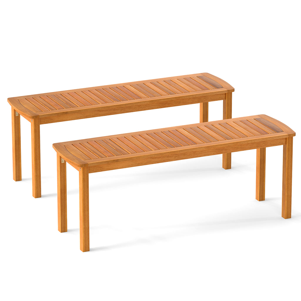 Folding Picnic Bench Set Rectangular Acacia Wood Dining Camping BBQ