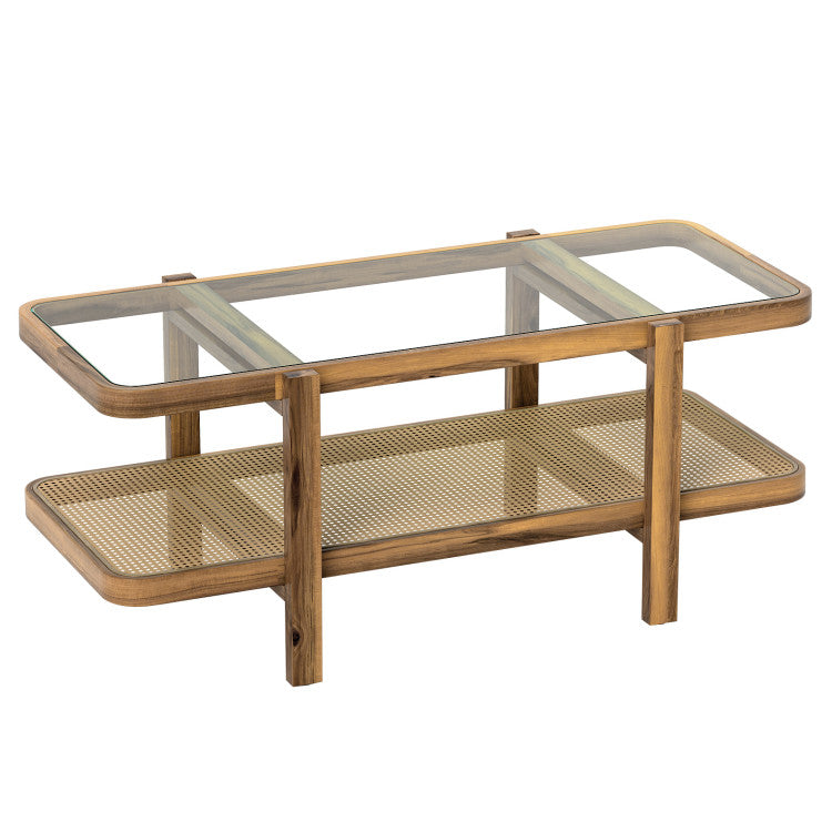 Modern Living Room Furniture Set with Bookcase, Coffee Table & Chair - Deluxe