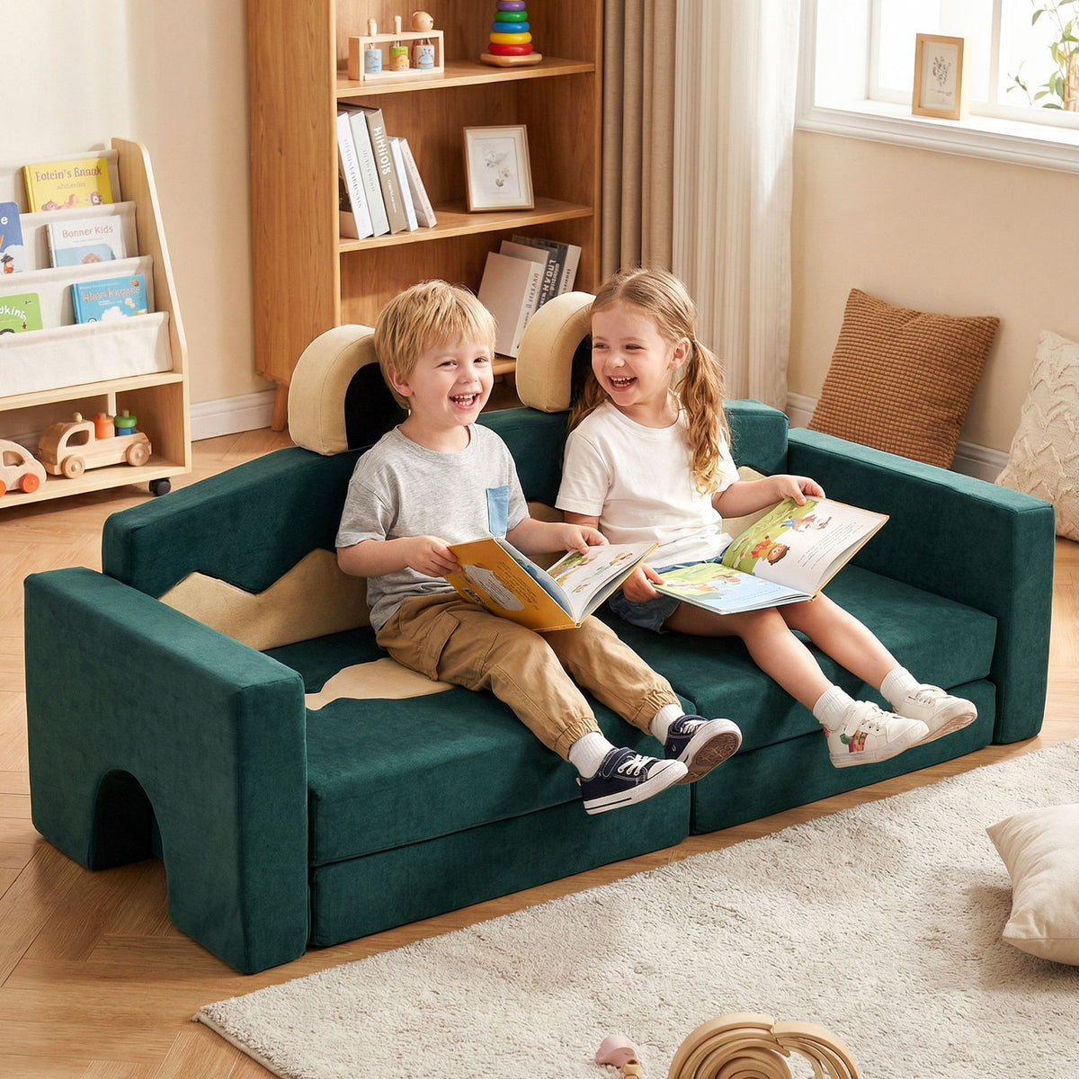 Costway 17 Pieces Modular Kids Play Couch for Creative Imagination - Variation of THIS listing