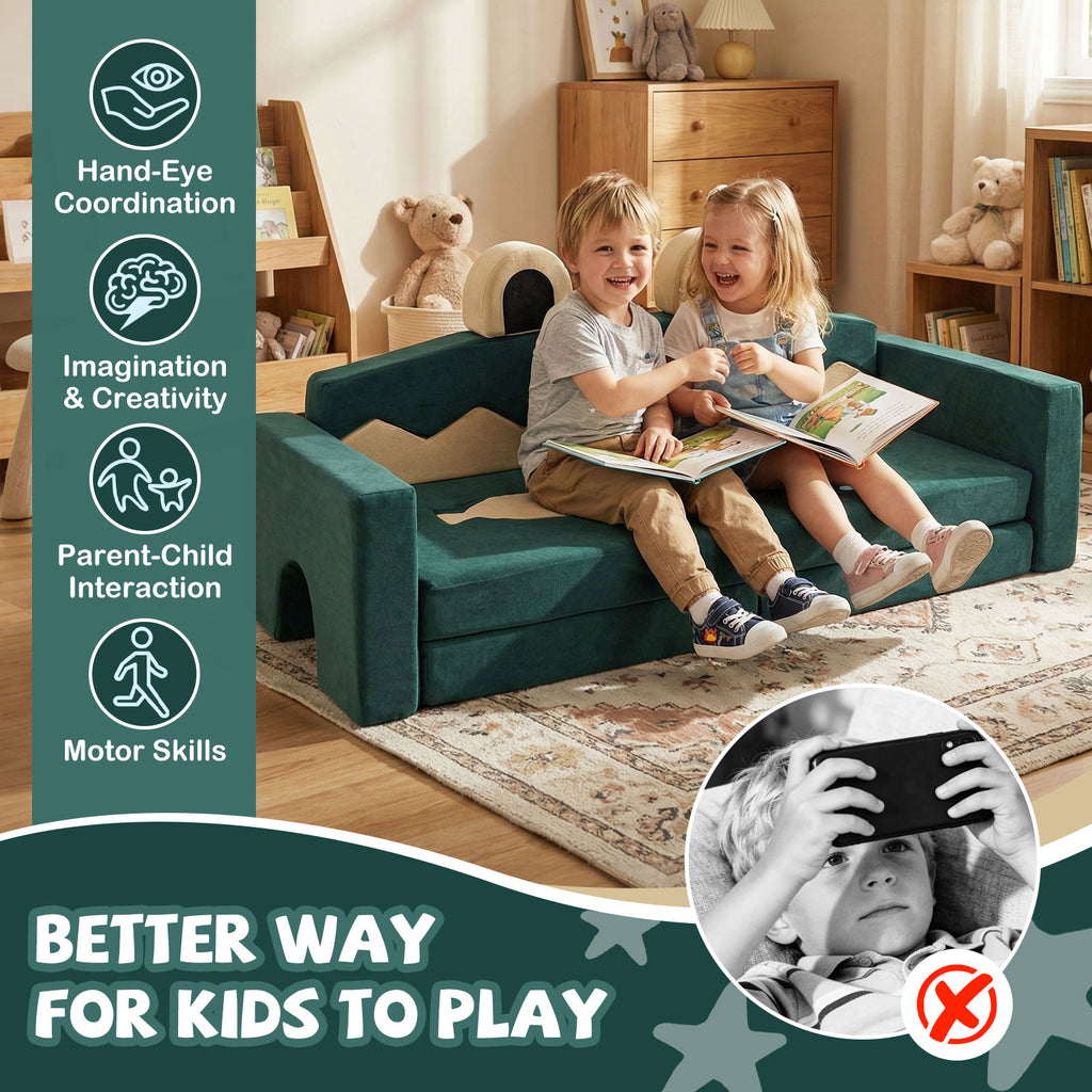 Costway 17 Pieces Modular Kids Play Couch for Creative Imagination - Variation of THIS listing