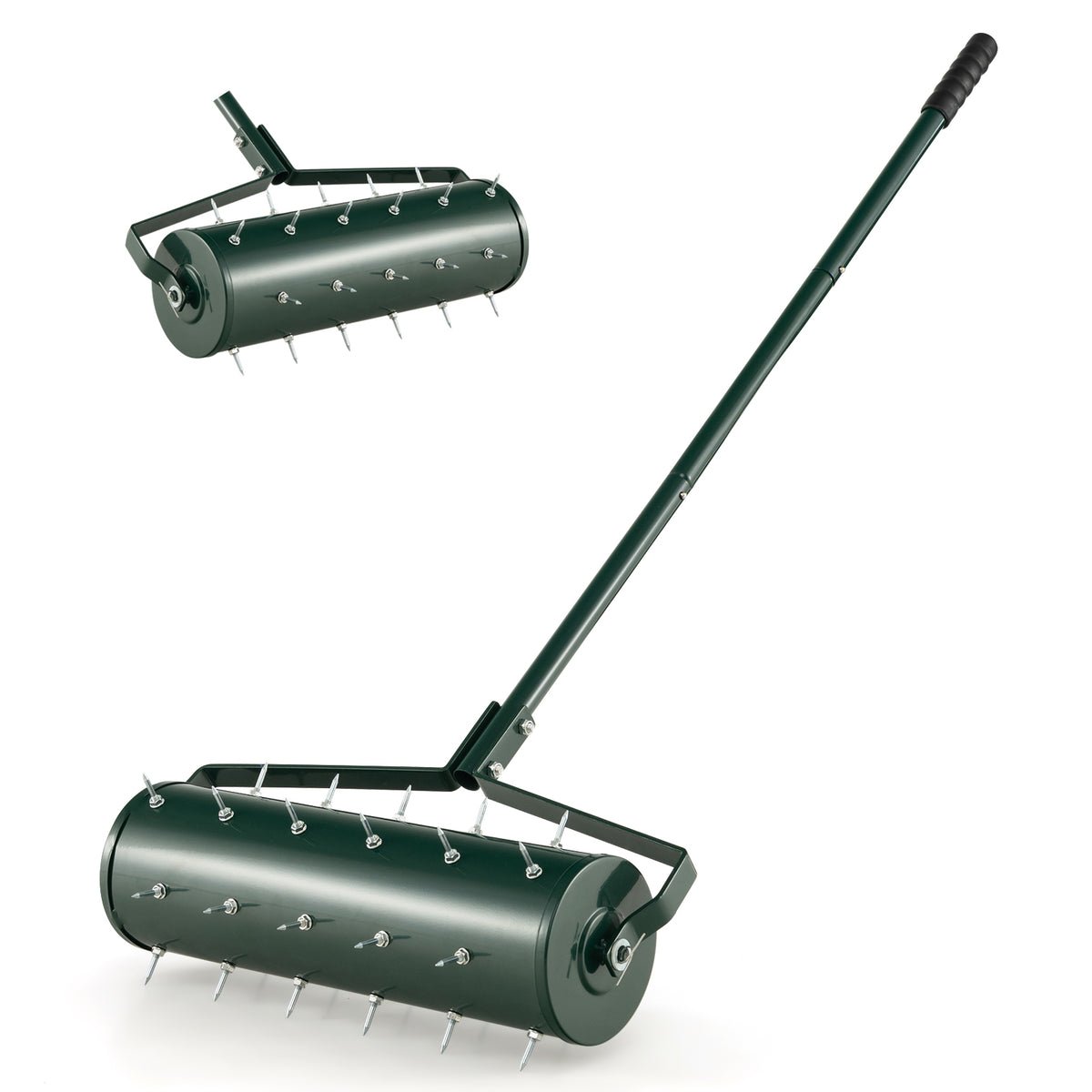 18/21 Inch Manual Lawn Aerator with Detachable Handle Filled Sand or