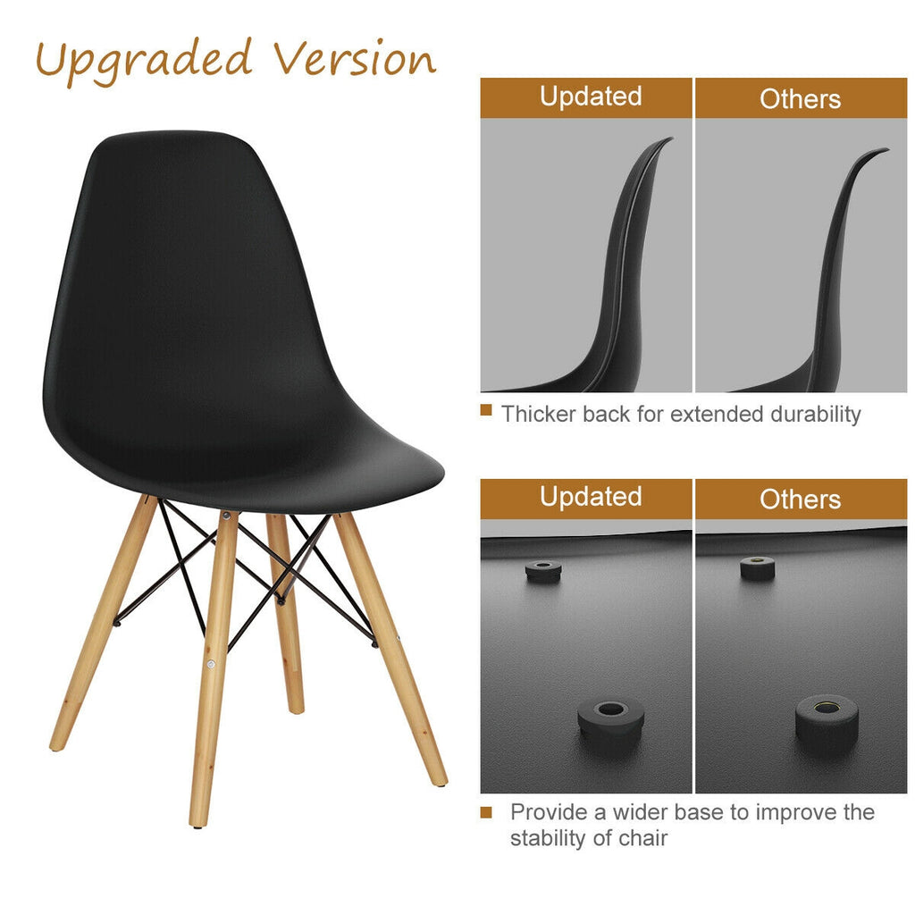 Mid-Century Dining Side Chair - Black