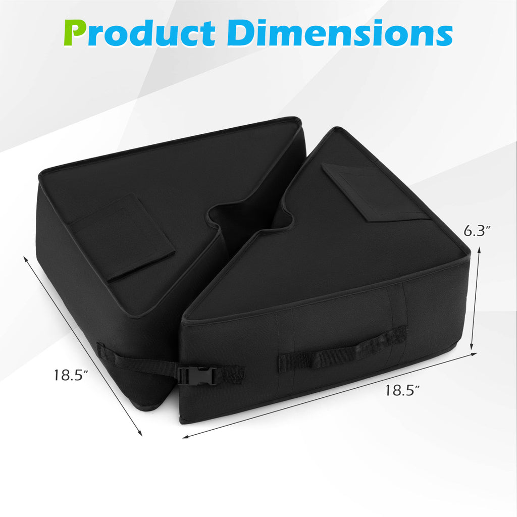 18.5" Square Umbrella Base Weight with Weatherproof Fabric
