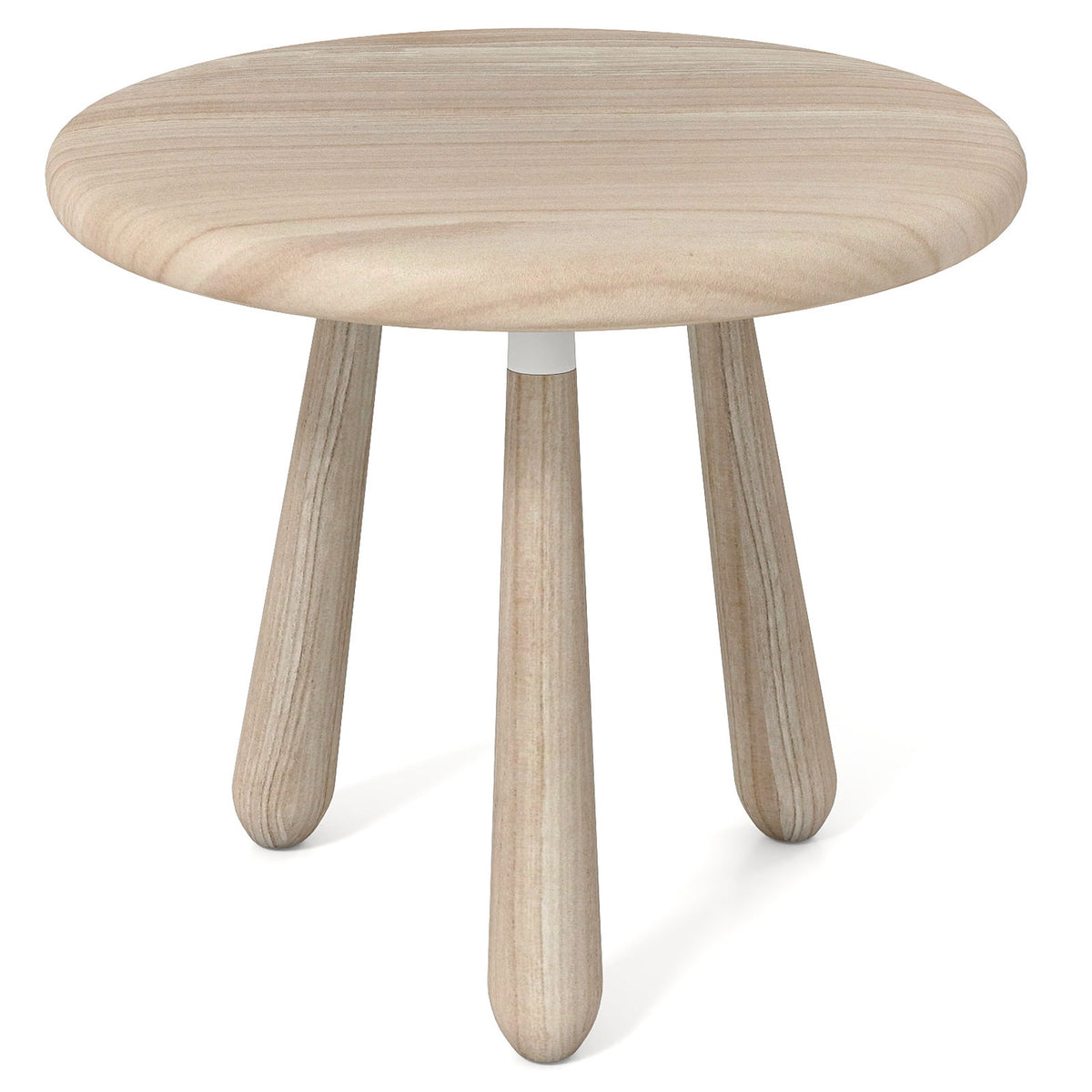 18 Inch Mahogany Wood Outdoor Side Table