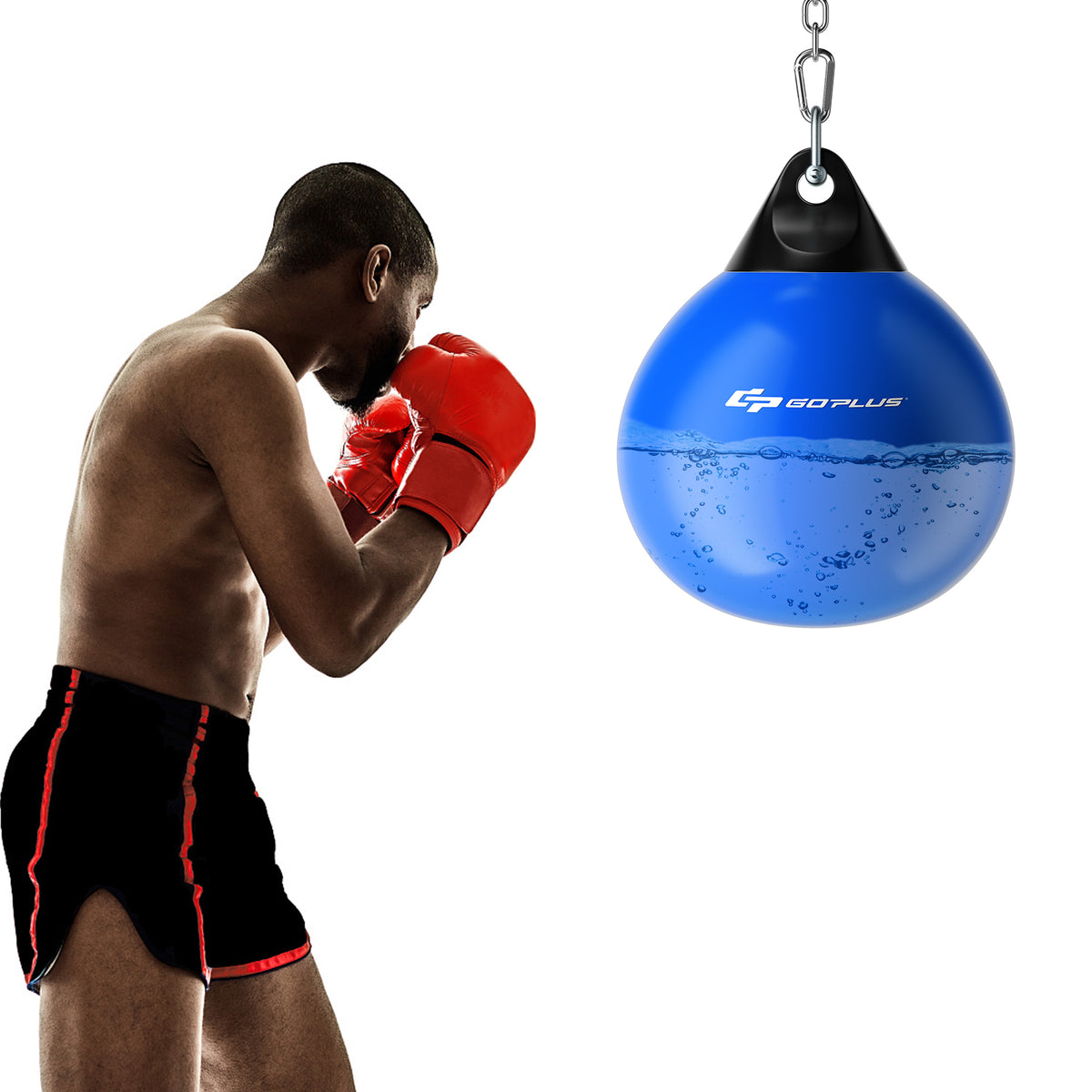 Heavy Water Punching Bag 18 Inch 110 lb Aqua Bag with Adjustable Chain - Blue Variation