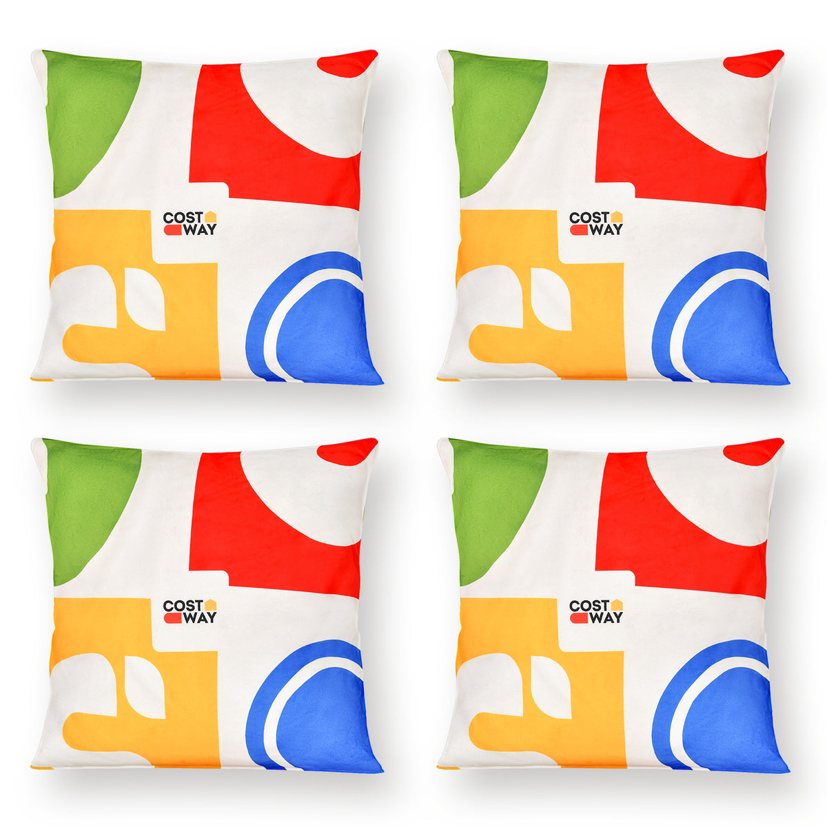 18x18 Velvet Throw Pillows with Removable Covers - Red