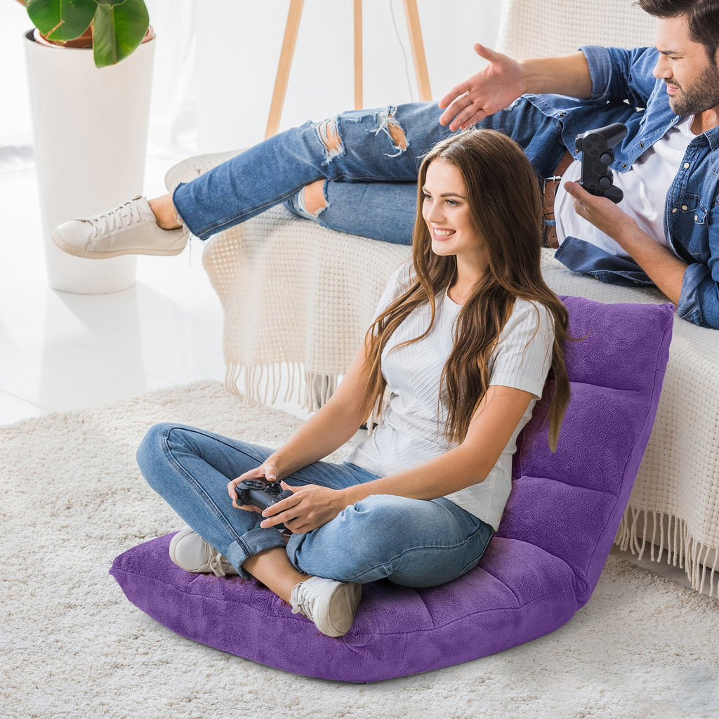 14-Position Adjustable Floor Chair, Purple