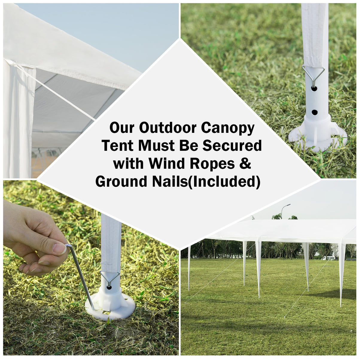 10 x 20 Feet Waterproof Canopy Tent - No Sidewalls