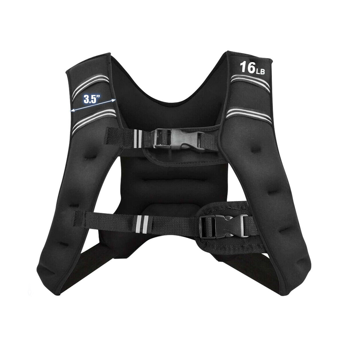 Training Weight Vest 16 lbs Workout Equipment with Adjustable Buckles & Mesh Bag