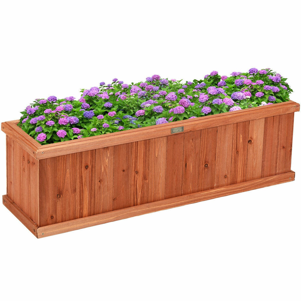 Wooden Planter Box 40 inches - Fir Garden Planter