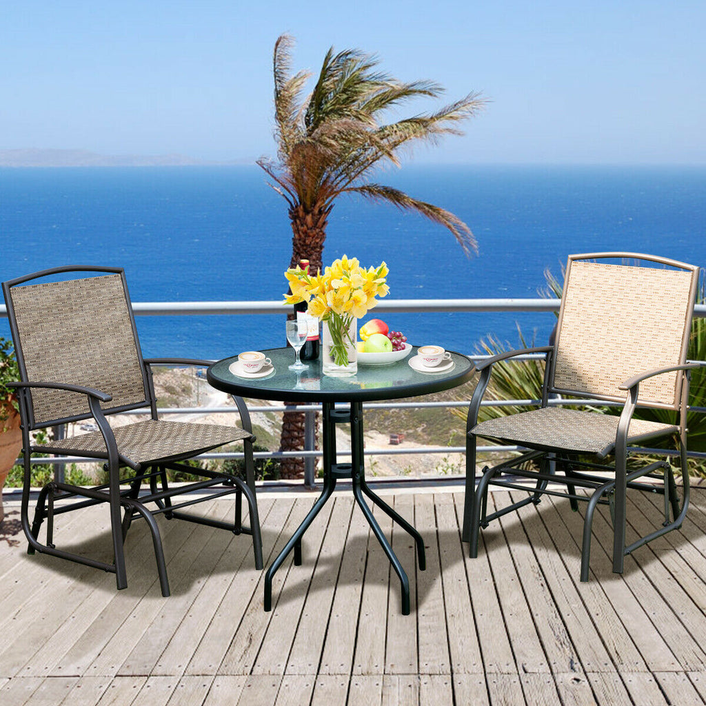 Patio Rocking Chair Glider - Outdoor Seating Style 1
