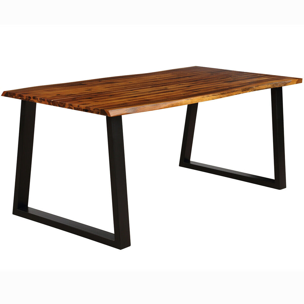 Acacia Wood Rectangular Dining Table for 6