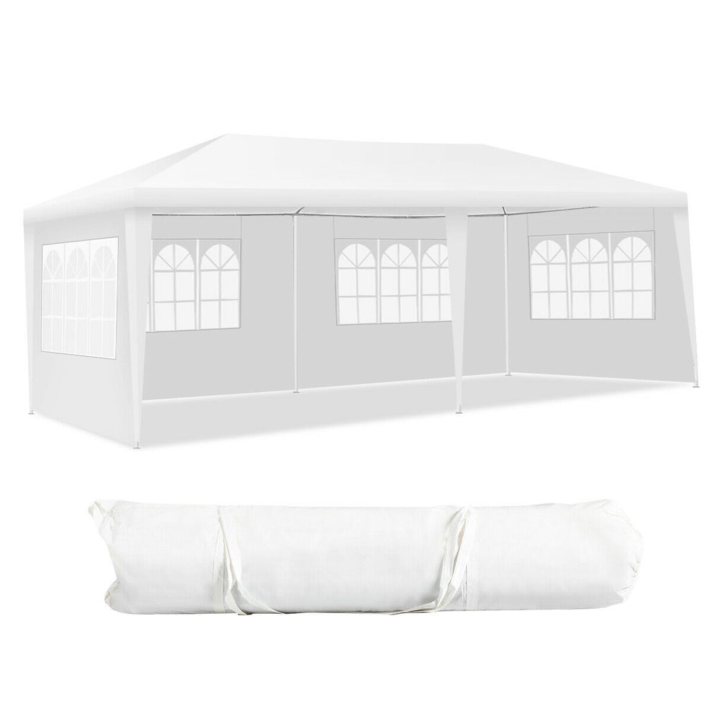 10 x 20 Feet Outdoor Canopy Tent with 4 Sidewalls & Carry Bag