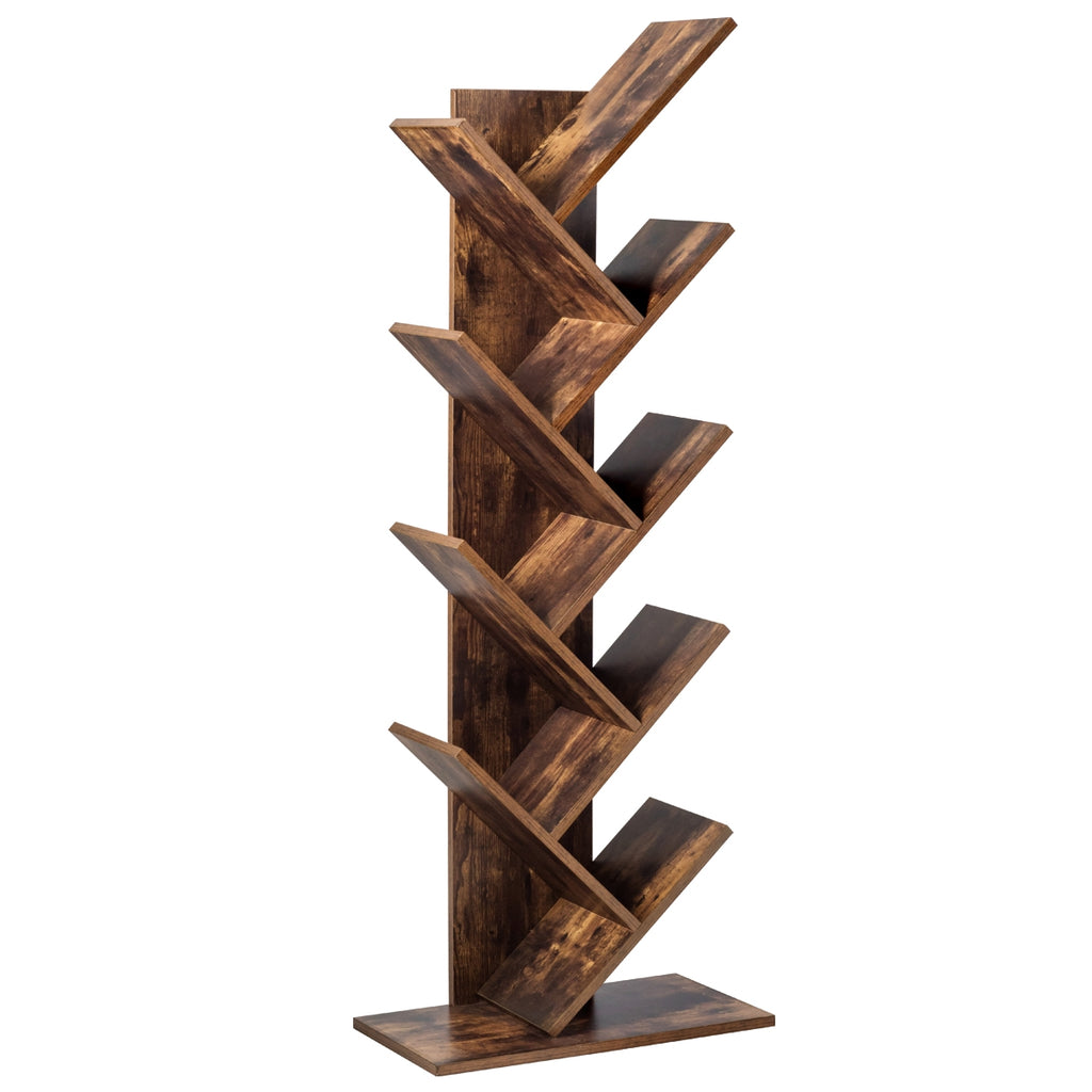 8-Tier Free Standing Tree Bookshelf