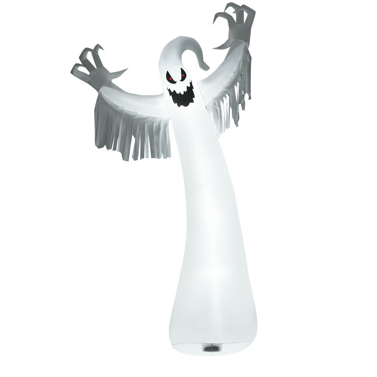 Cute Ghost Inflatable Halloween Decoration - 12 Feet with LED Lights & Blower - Variation of THIS Listing