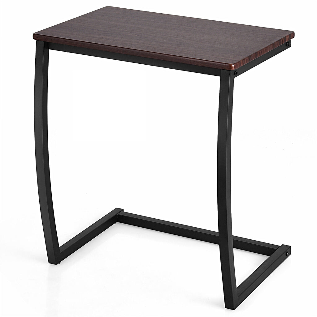 C-Shaped Sofa Side Table - Coffee
