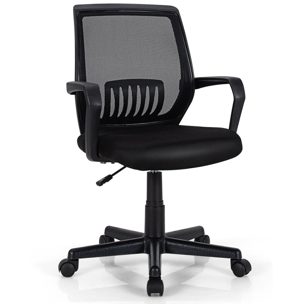 Ergonomic Computer Desk Chair with Lumbar Support and Flip-up Arms