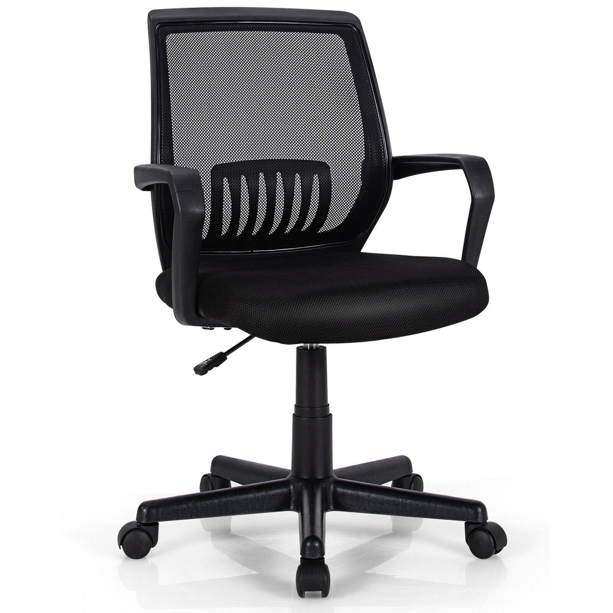 Ergonomic Computer Desk Chair with Lumbar Support and Flip-up Arms