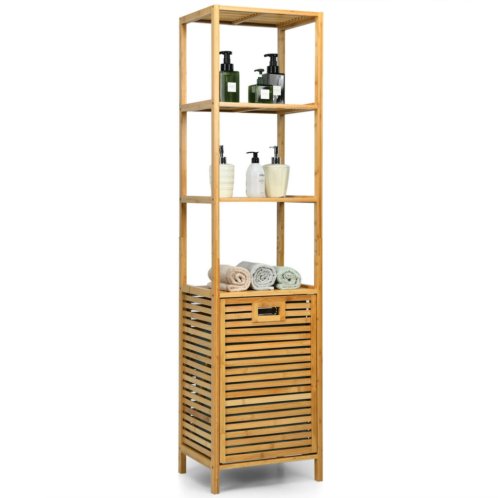 2-Tier Laundry Hamper with Tilt-out Basket