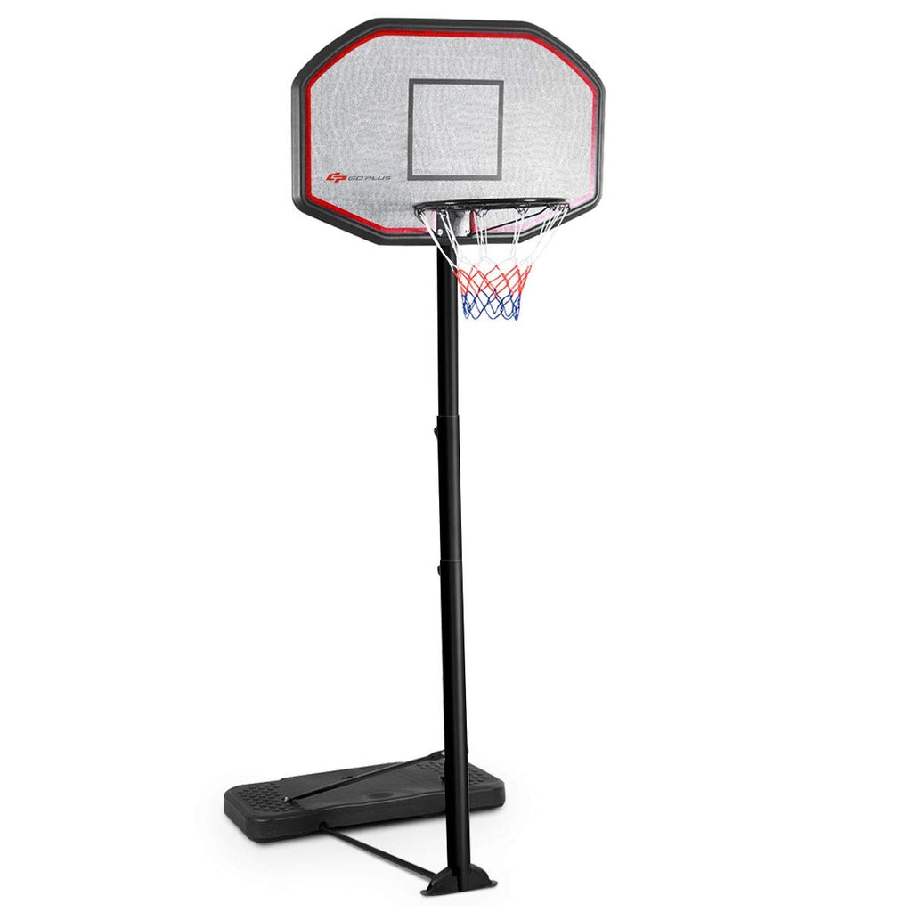Adult 6.5-10 FT Height Adjustable Indoor Outdoor Basketball Hoop with Fillable Base