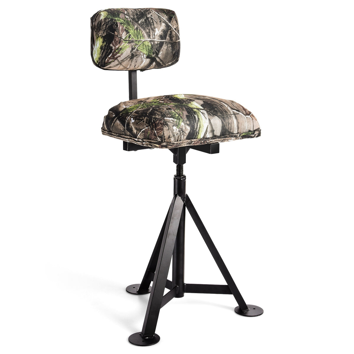 Swivel Hunting Chair Tripod with Detachable Backrest